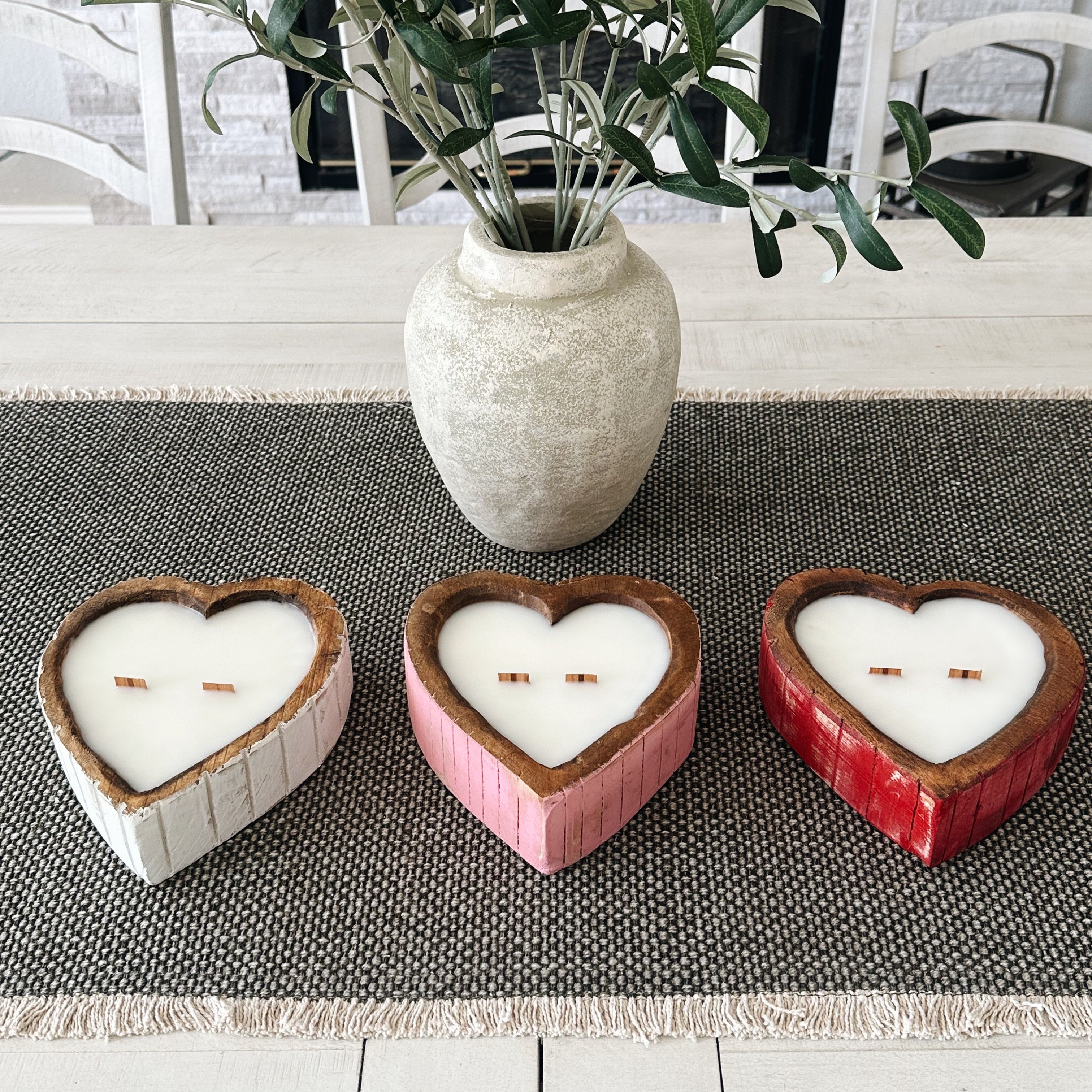 Burnin' Love Wooden Heart Candle – OnlyFlames